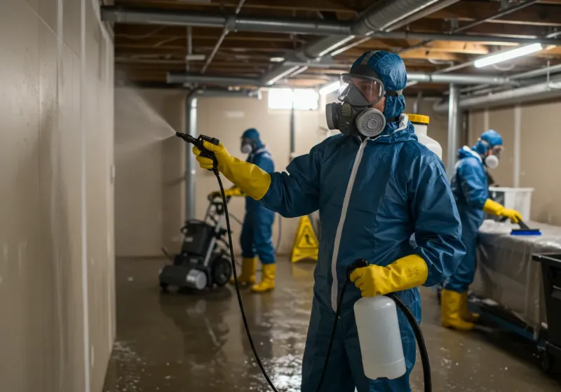 Basement Sanitization and Antimicrobial Treatment process in Plain City, UT