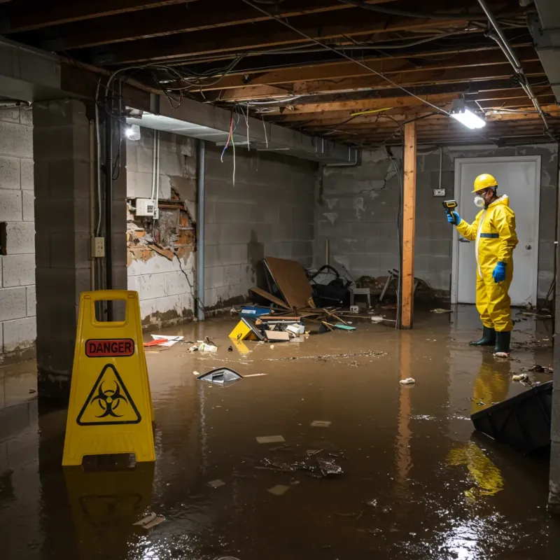 Flooded Basement Electrical Hazard in Plain City, UT Property